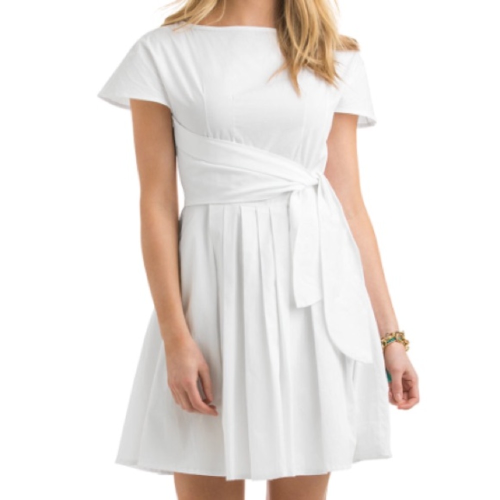 Vineyard Vines White Fit and Flare Dress Size 12